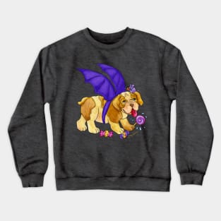 Bulldog and Bat's Halloween Crewneck Sweatshirt